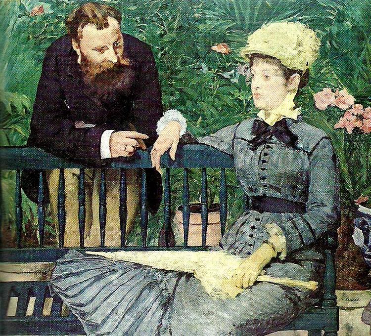 Claude Monet in the conservatory china oil painting image
